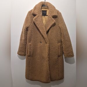 Talbots Sherpa Teddy Coat in Camel Color L